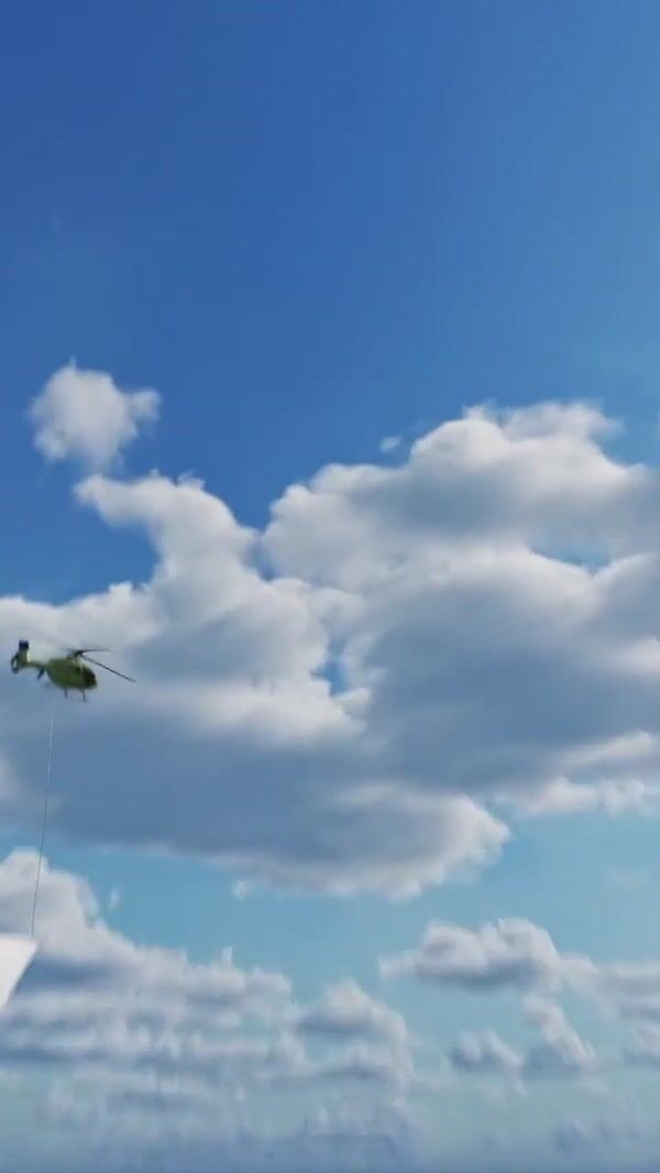 IKEA Helicopters Drop Pillows on Canyon