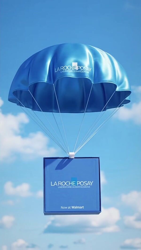 La Roche-Posay Parachutes Deliver Boxes to Walmart