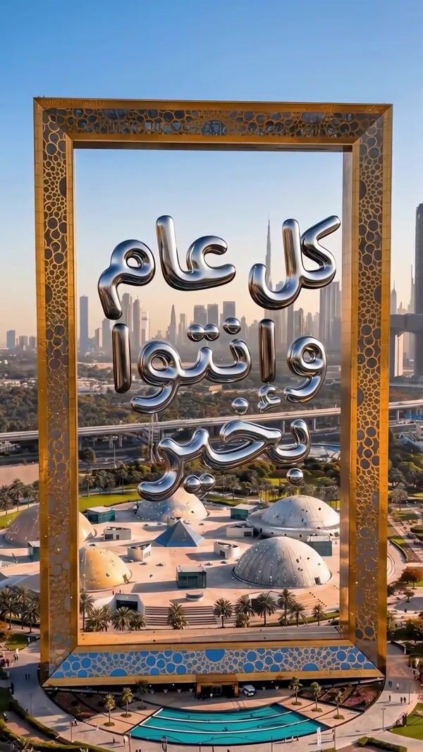 BrandDubai Floating Silver Arabic Calligraphy