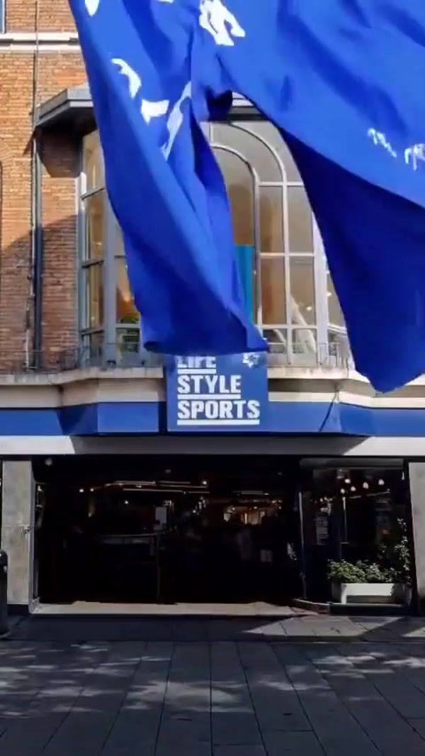 Lifestyle Sports Shorts Suspended at Storefront