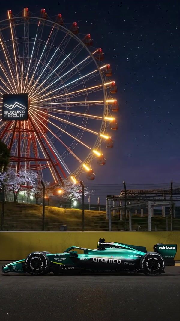 Breitling Suzuka Ferris Wheel Lights Up at Night