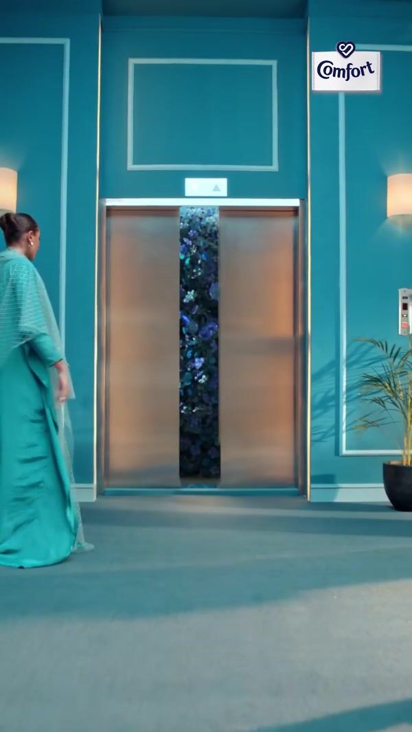 Comfort Blooming Flowers Following From Elevator
