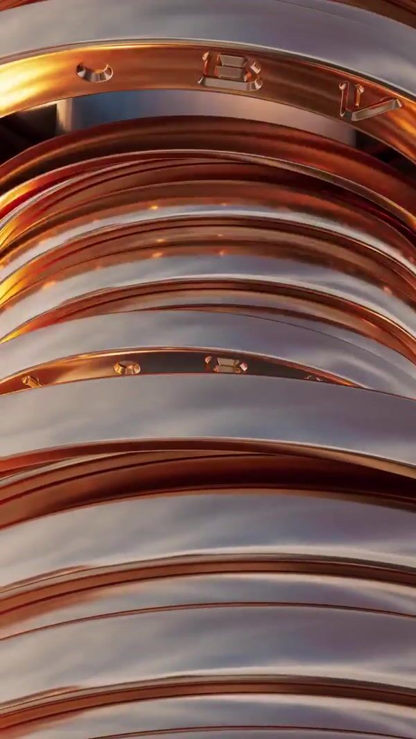BVLGARI Golden Rings Go Up and Down at Tower