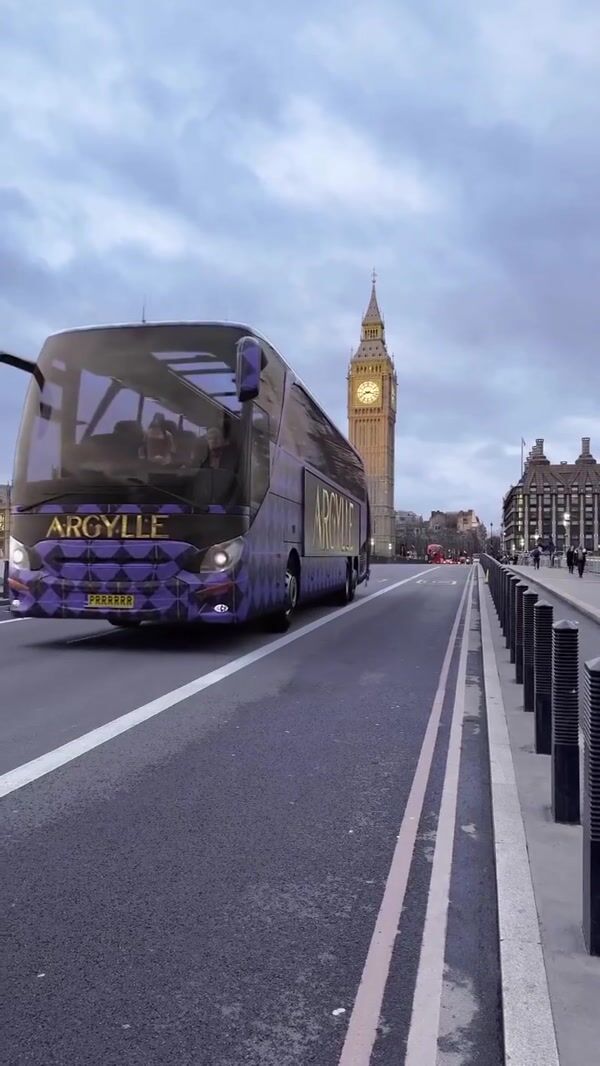 Universal Pictures UK Argylle Movie Bus in London
