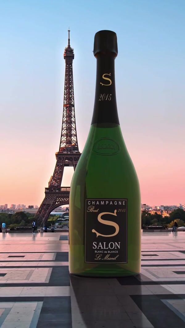 Champagne Salon Giant Bottles in Iconic Places