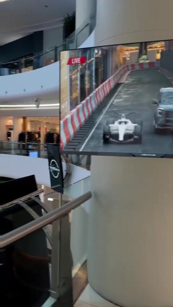 Nissan Race Track Installation at Dubai Mall