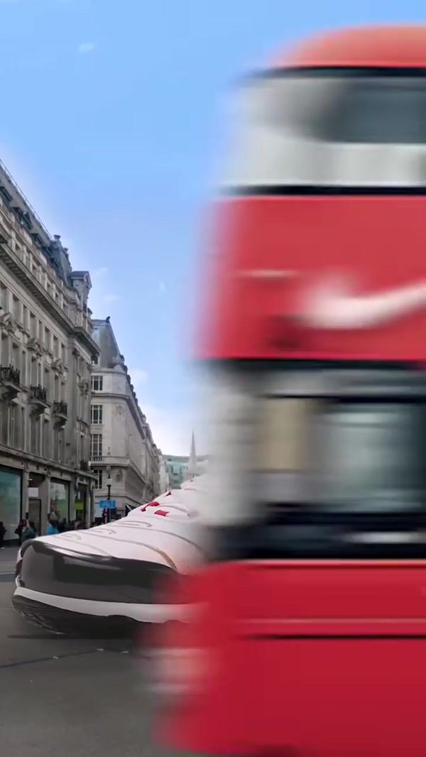Foot Locker Sneaker Displayed in the Street