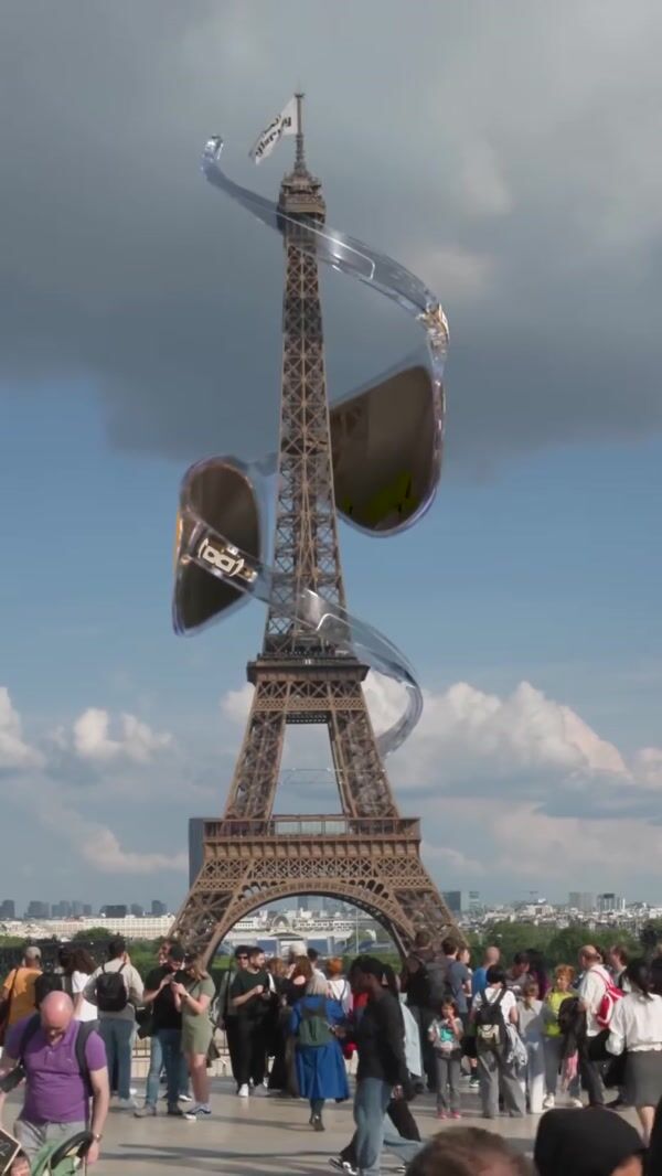 Gloryfy Sunglasses Spiraling at Eiffel Tower