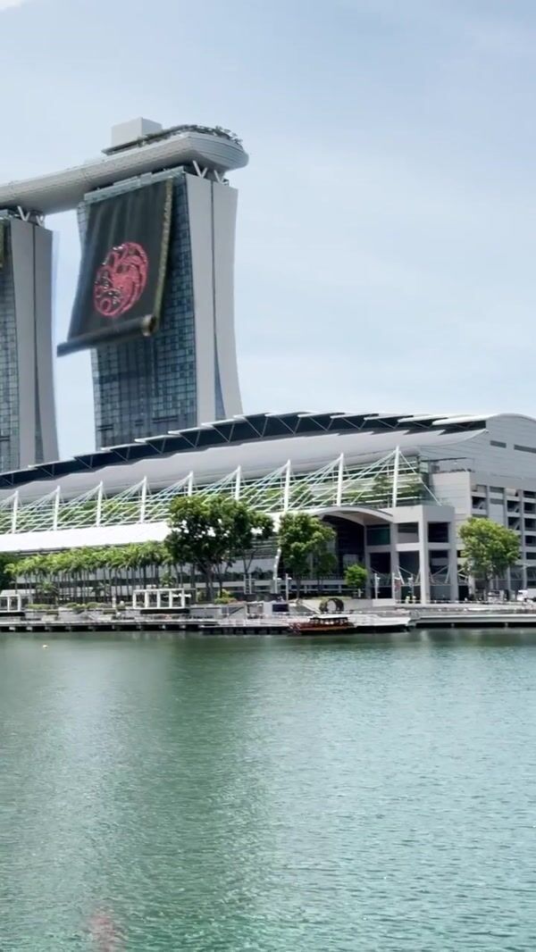 HBO Max Banners Unfurl at Marina Bay Sands