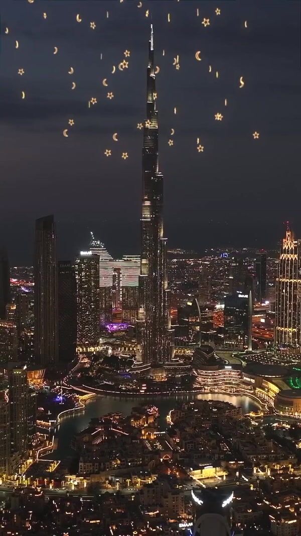 BrandDubai Crescents and Stars Light Skyscraper