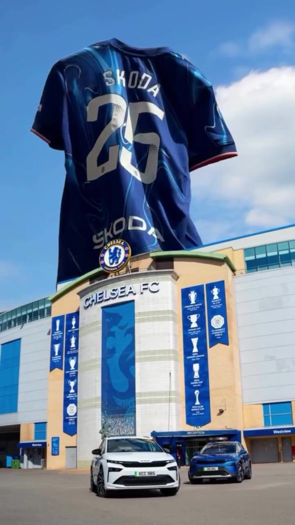 Skoda Jersey Spotted Above Stadium
