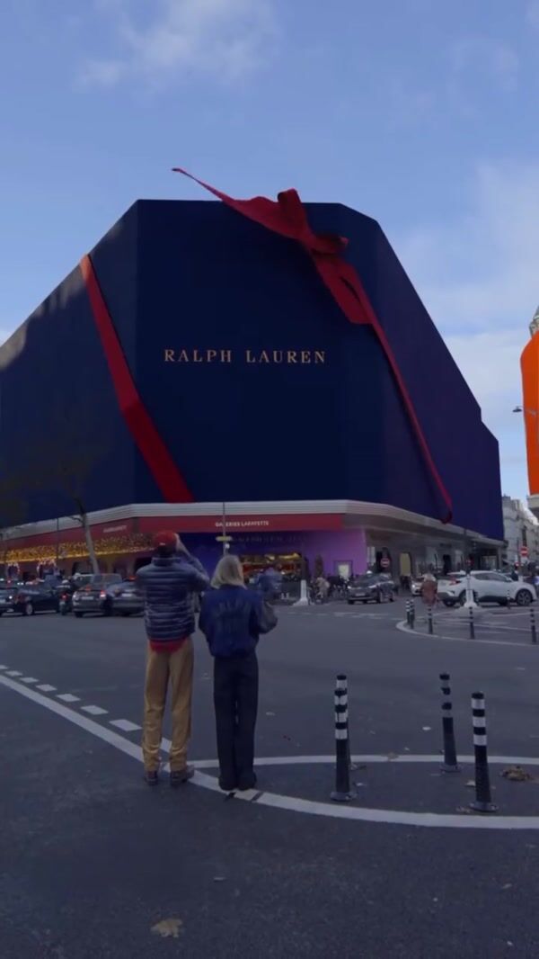Galeries Lafayette Wrapped As Gift by Ralph Lauren