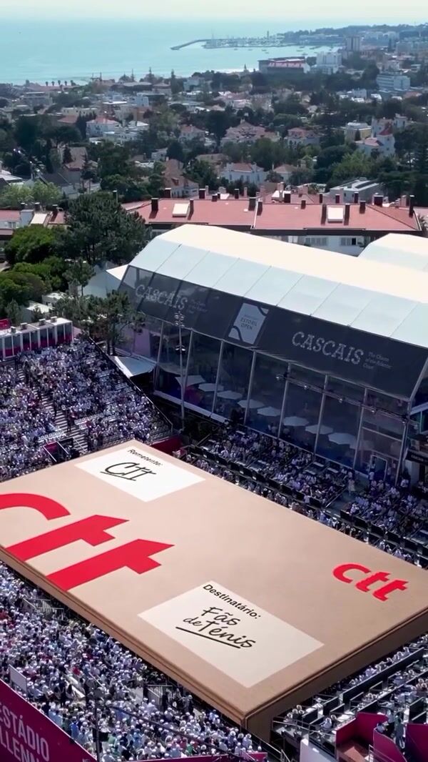 CTT Box on Stadium Reveals Tennis Court