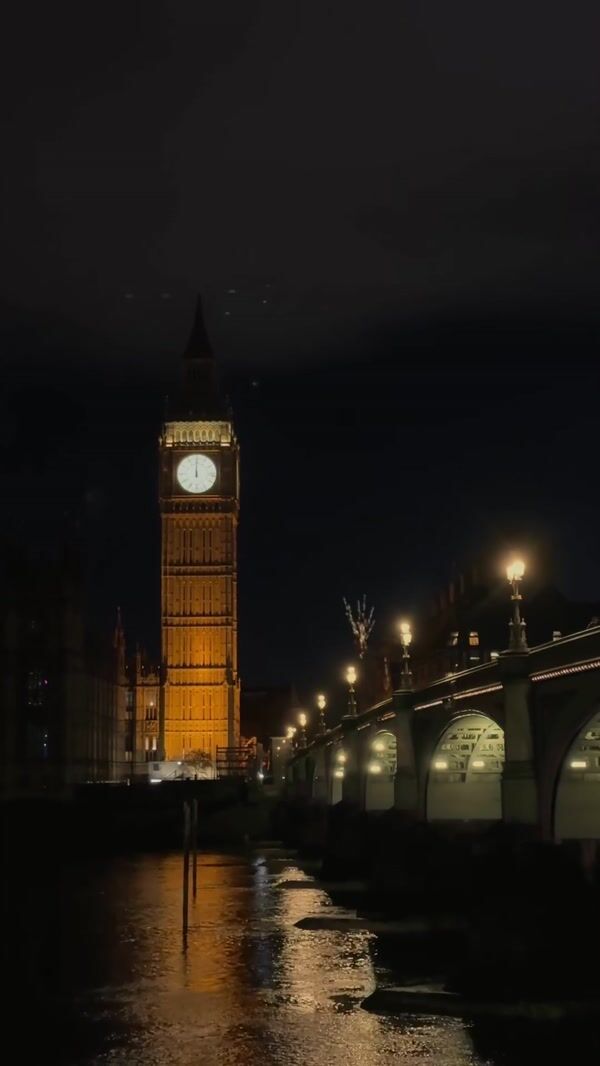 Burberry Beauty Fireworks Form Logo over Big Ben
