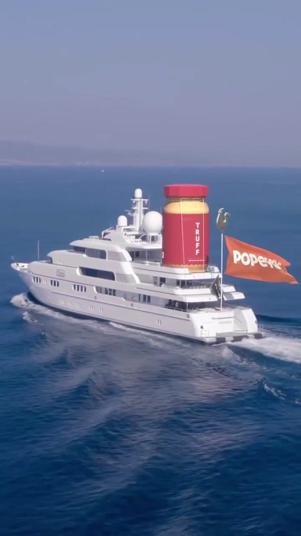 TRUFF Giant Sauce Jar on White Yacht