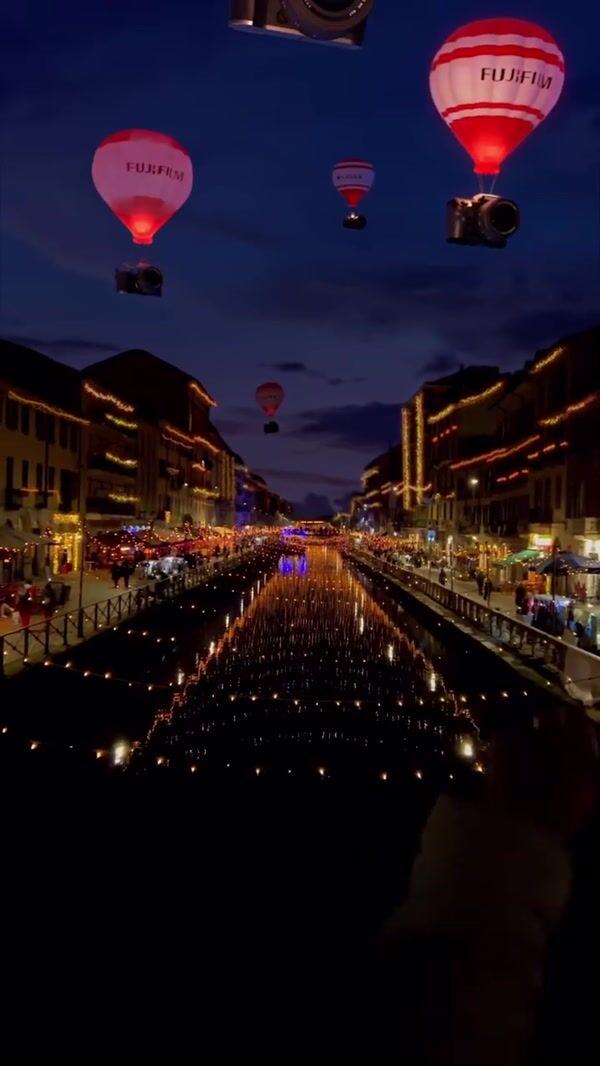 Fujifilm Cameras on Hot Air Balloon