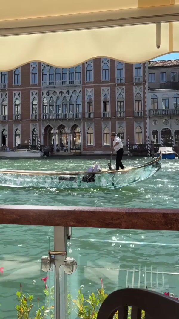 Luxury Collection Glass Gondola on Venice Canal