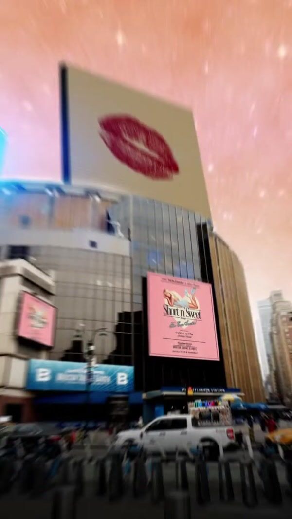Madison Square Garden Giant Kiss on Billboard