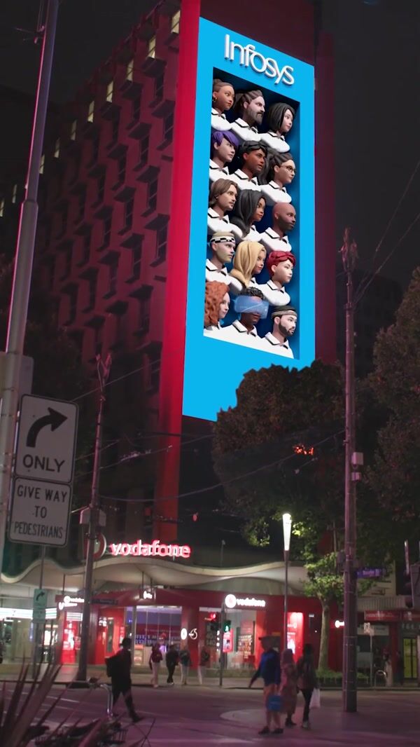 Infosys VR User Peeks Beyond Billboard