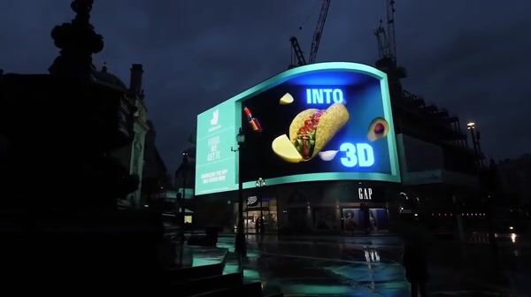 Deliveroo Ingredients Orbit Around Giant Taco