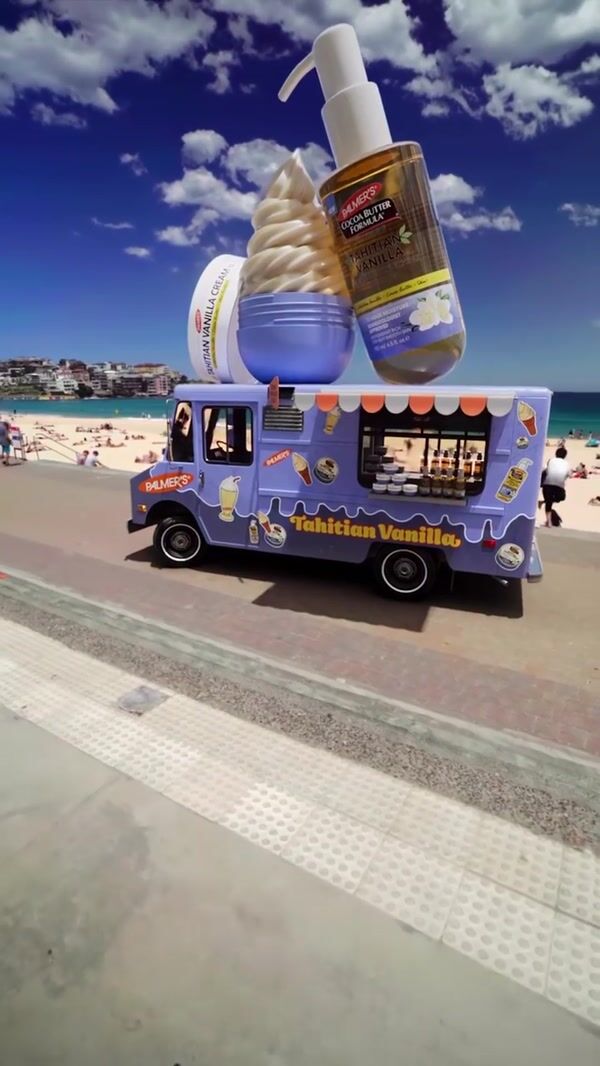 Palmer’s Body Oil Spill Over Pop-Up Van