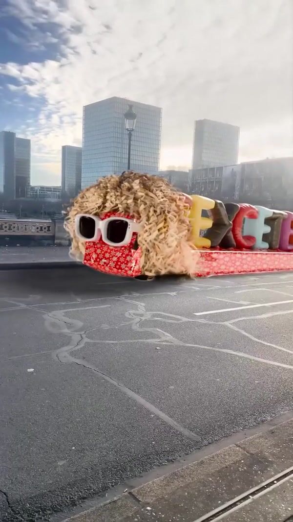 Michel Polnareff Giant Parade Float in Paris