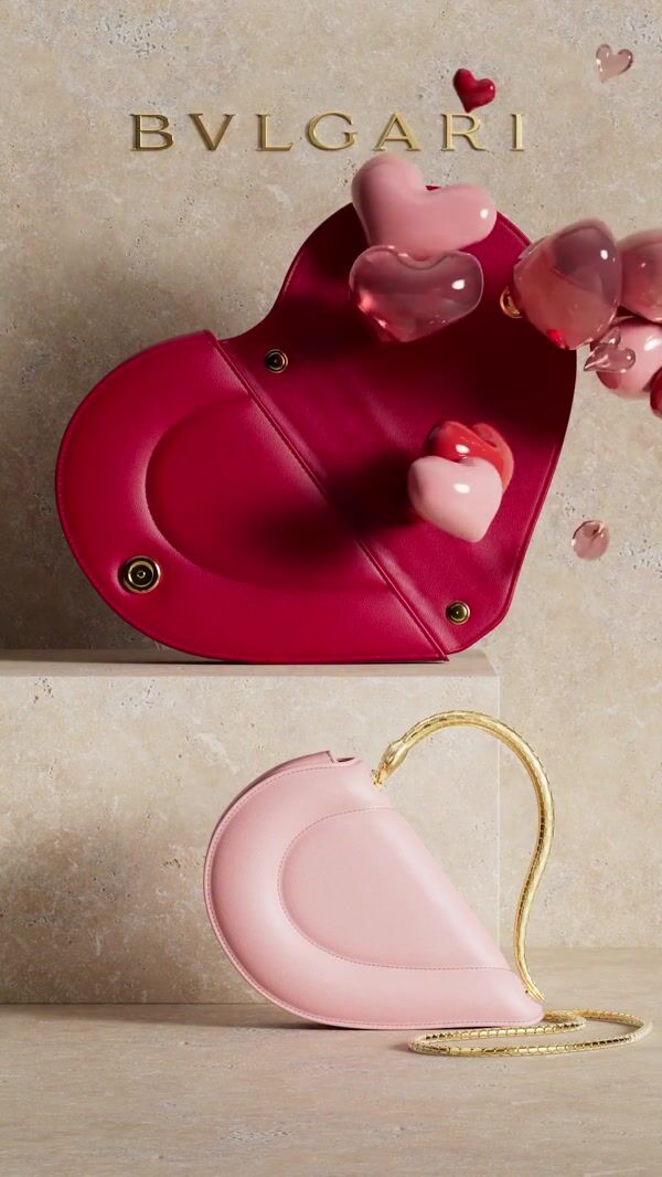 Bvlgari Heart Bags Release Floating Hearts