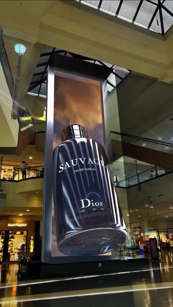 Dior Perfume Bottle Descends on Screen