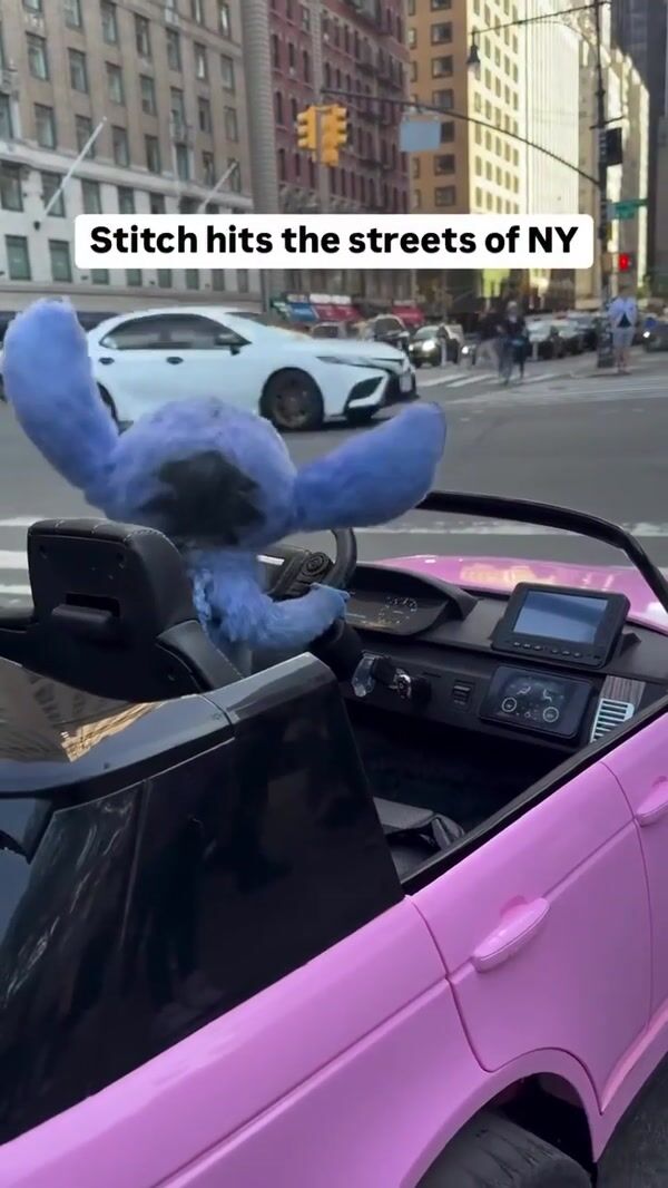 Disney Movies Club Fans Stitch Driving in NYC