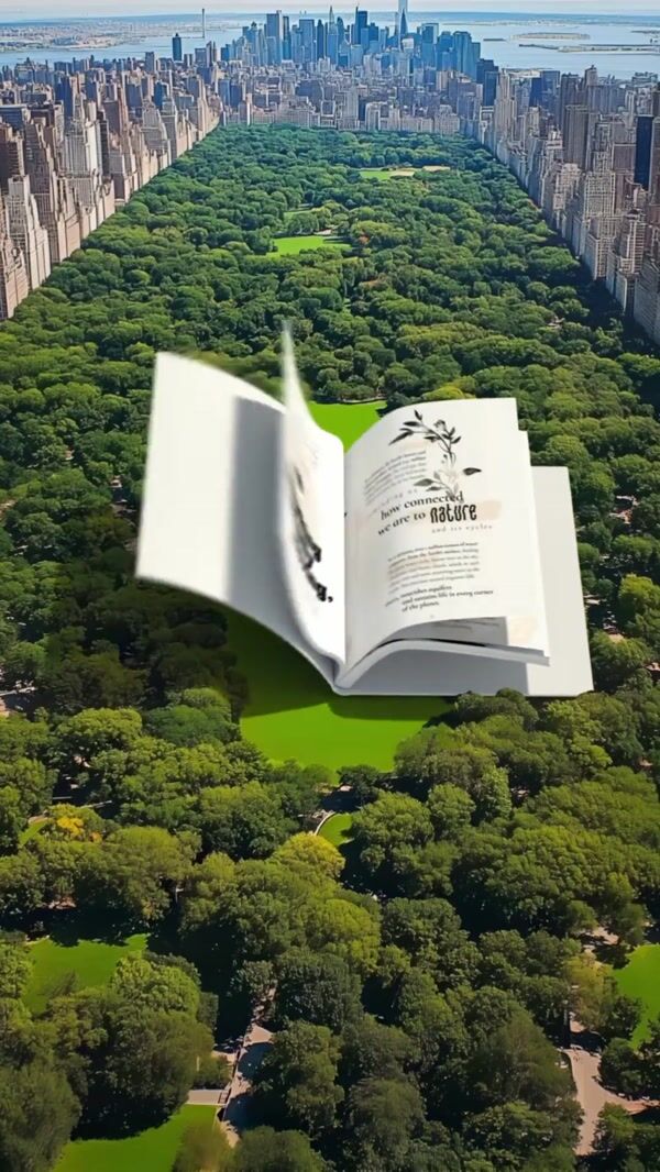 Pasqua Wines Giant Book in Central Park