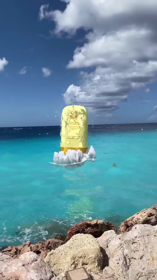 Clay And Glow Giant Sunscreens Emerge From Sea