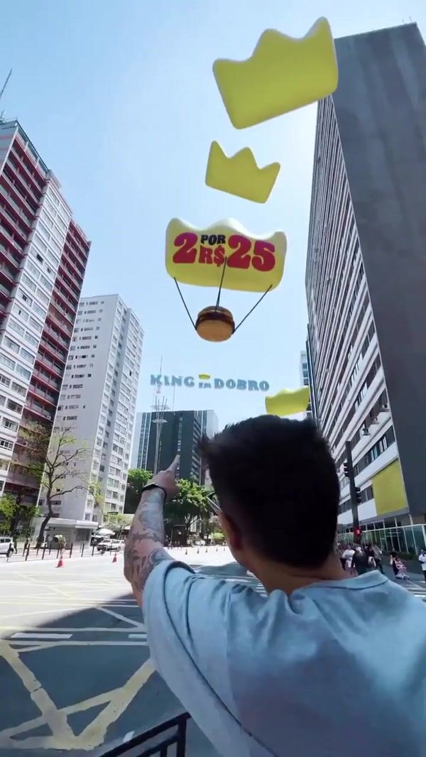 Burger King Crown Balloon Drops Giant Burger