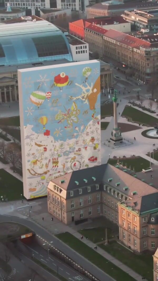 Breuninger Towering Advent Calendar at Plaza