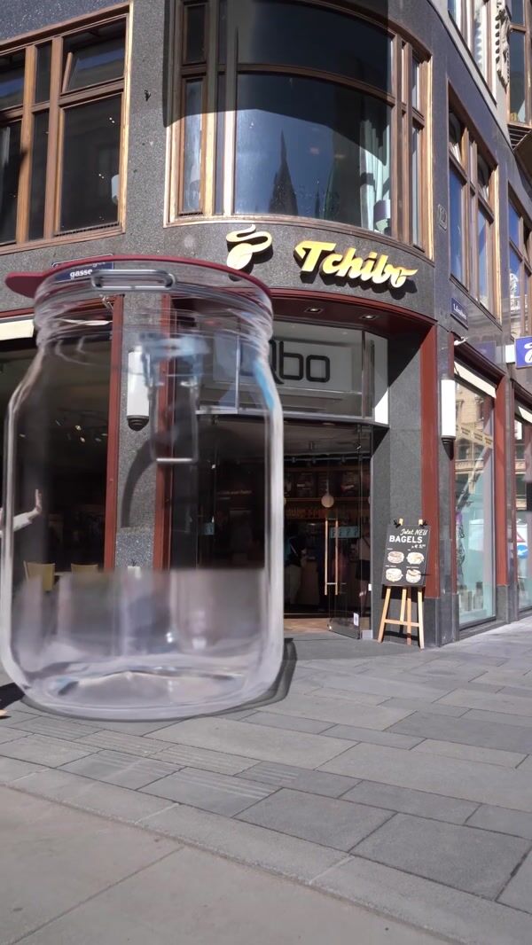 Tchibo Jar Filled with Coffee Beans