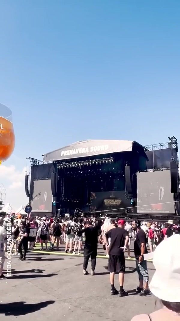 Giant Aperol Spritz at Primavera Sound Festival São Paulo