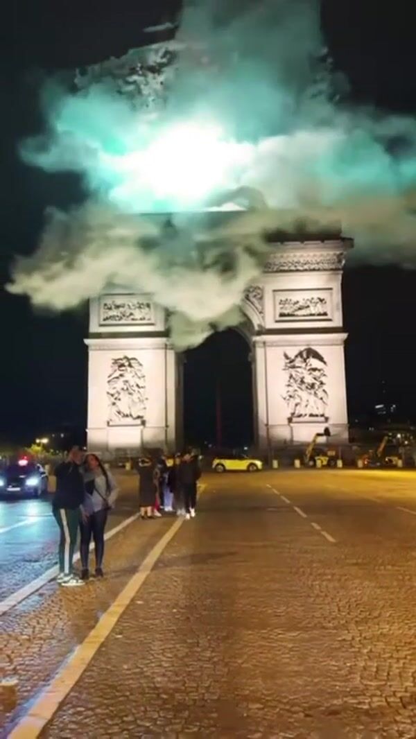 Nua Brand Logo Glows on Monument