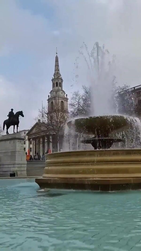 Marks & Spencer Green Chick Act as Statue in London