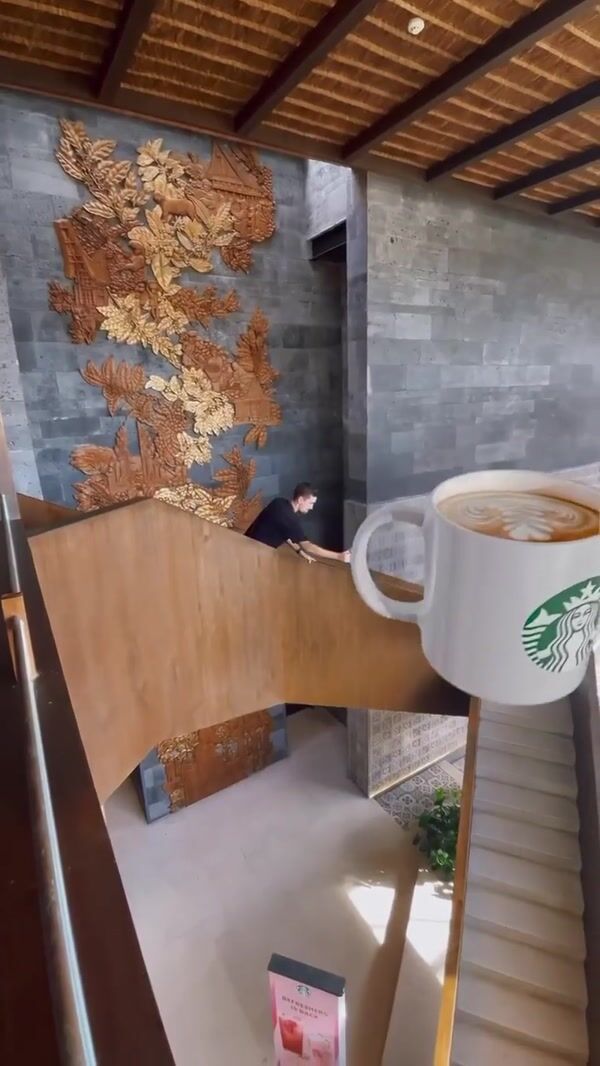 Starbucks Massive Coffee Cup in Store