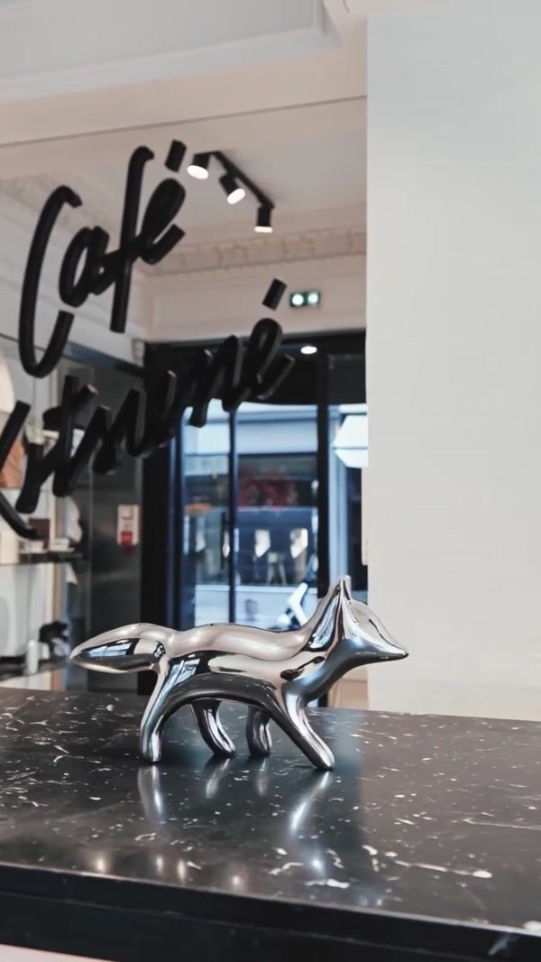 Maison Kitsune Silver Fox Spills Coffee Cup