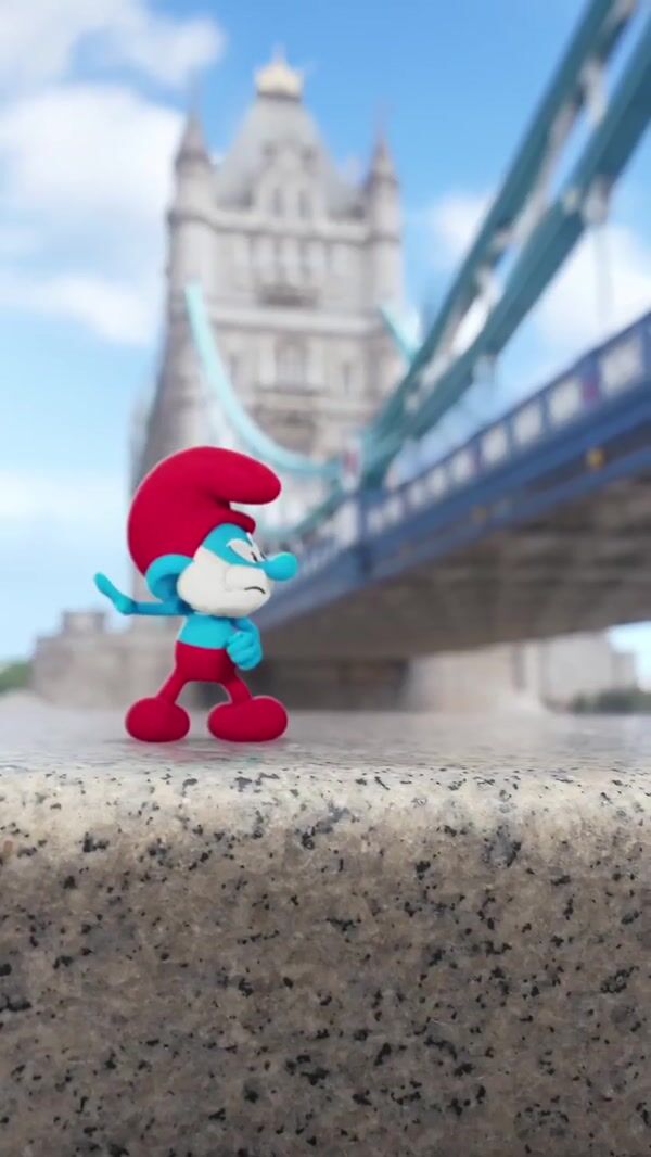 Paramount Smurfs Journey to the Cinema in London