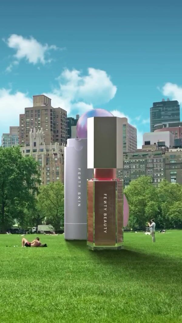 Fenty Beauty Product Balloons at Central Park