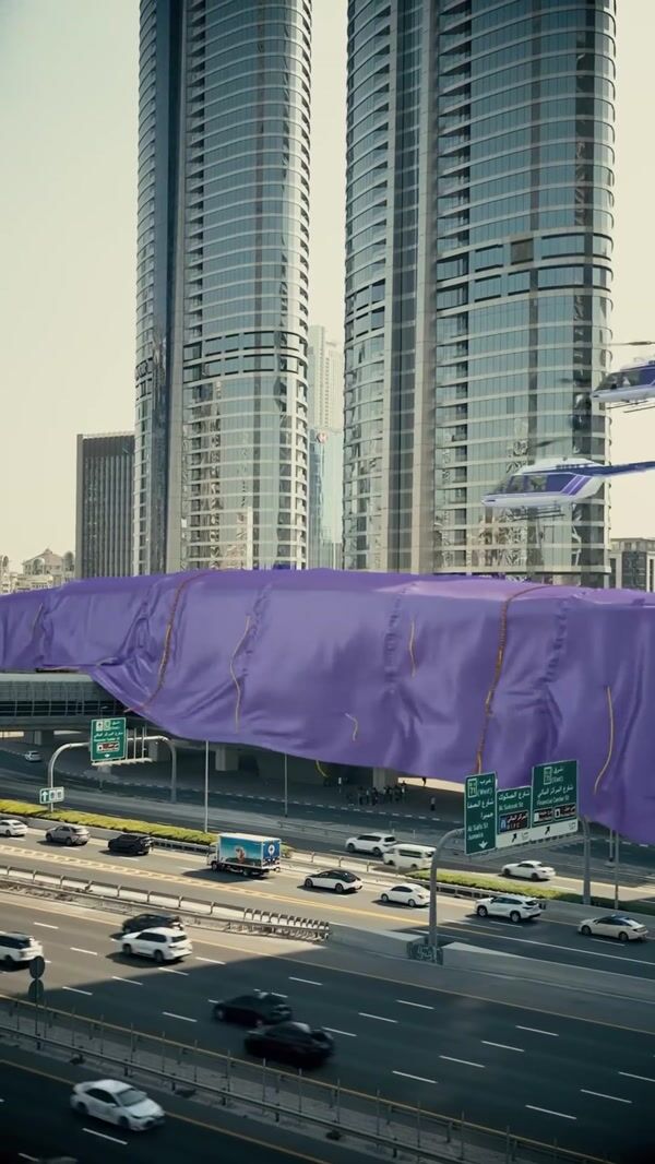 Cadbury Helicopter Uncovers Metro Station