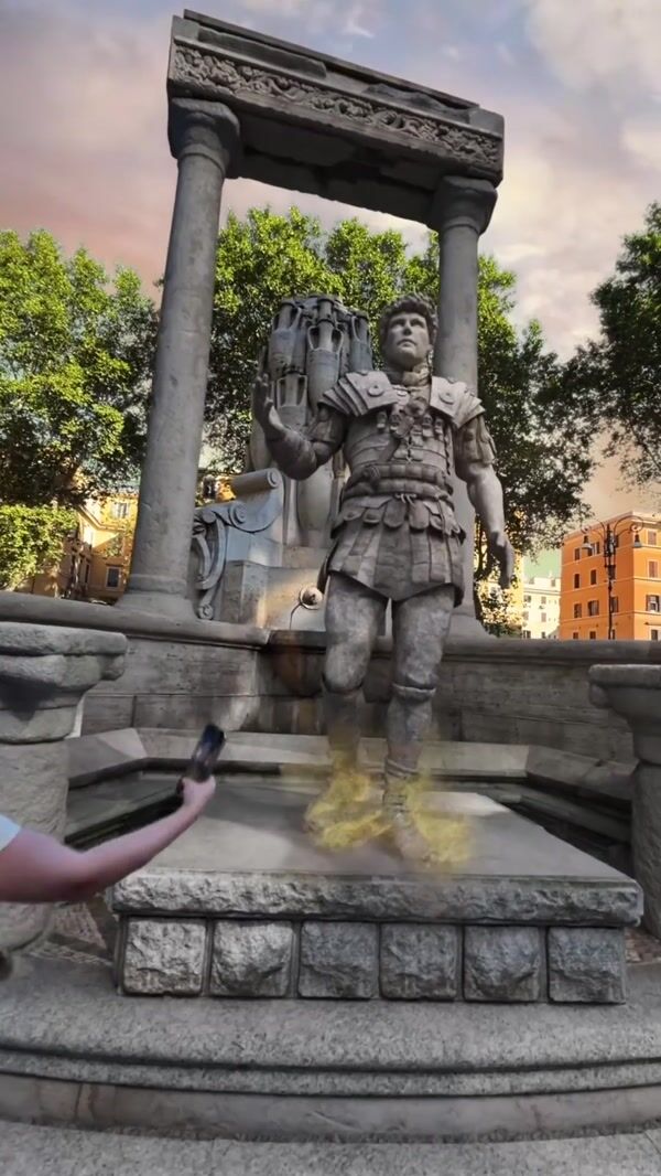 Oppo Roman Statue Comes to Life