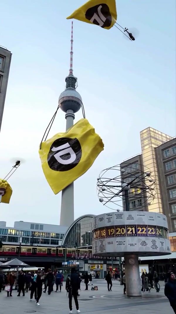 JD Sports Giant Bag on Berlin TV Tower