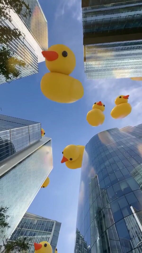 Bath & Body Works Rubber Ducks Float in the City