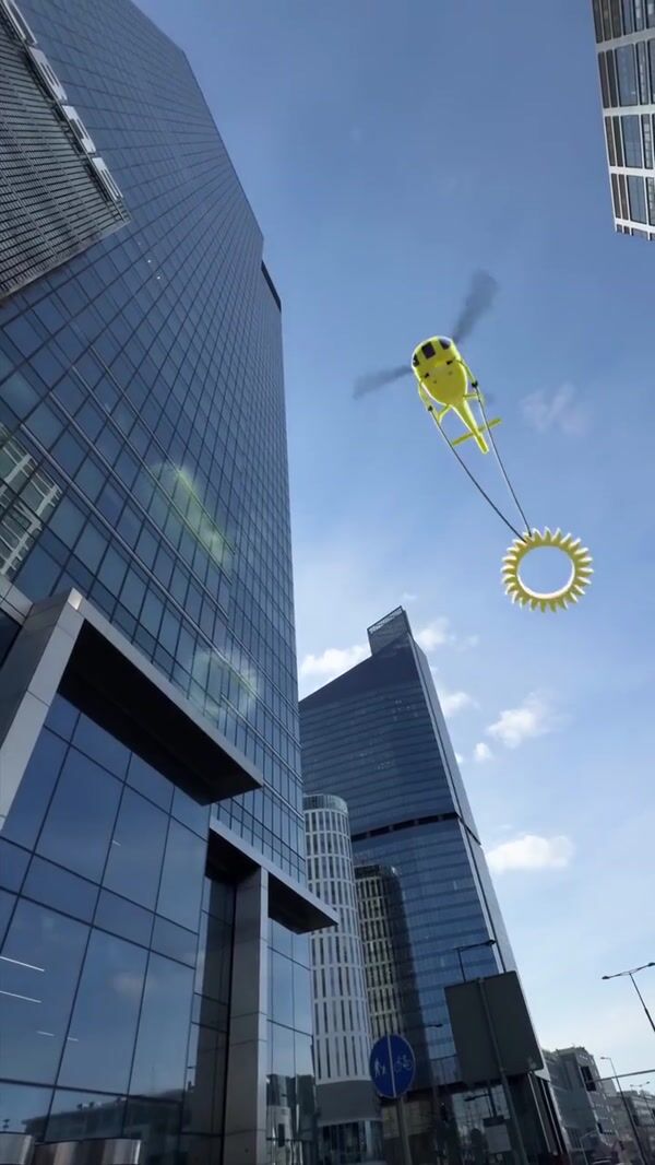 Andersen Yellow Helicopter Airlifts Logo