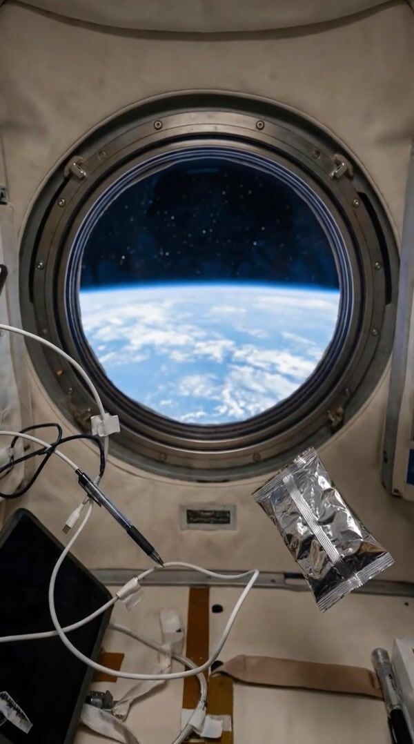Candy Crush Floating Phone With Game in Space