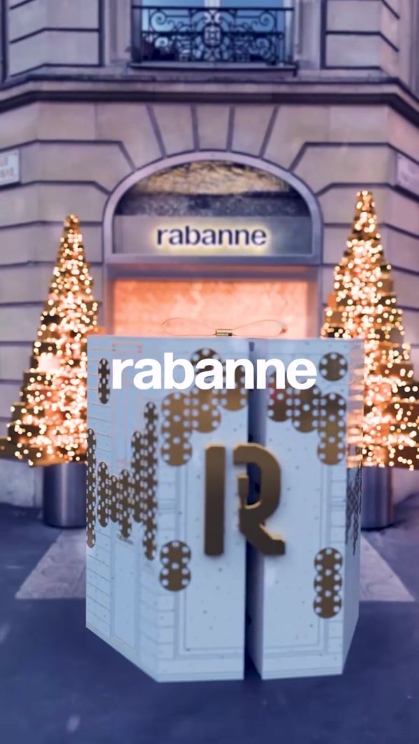 Rabanne Floating Golden Pendants Outside Store