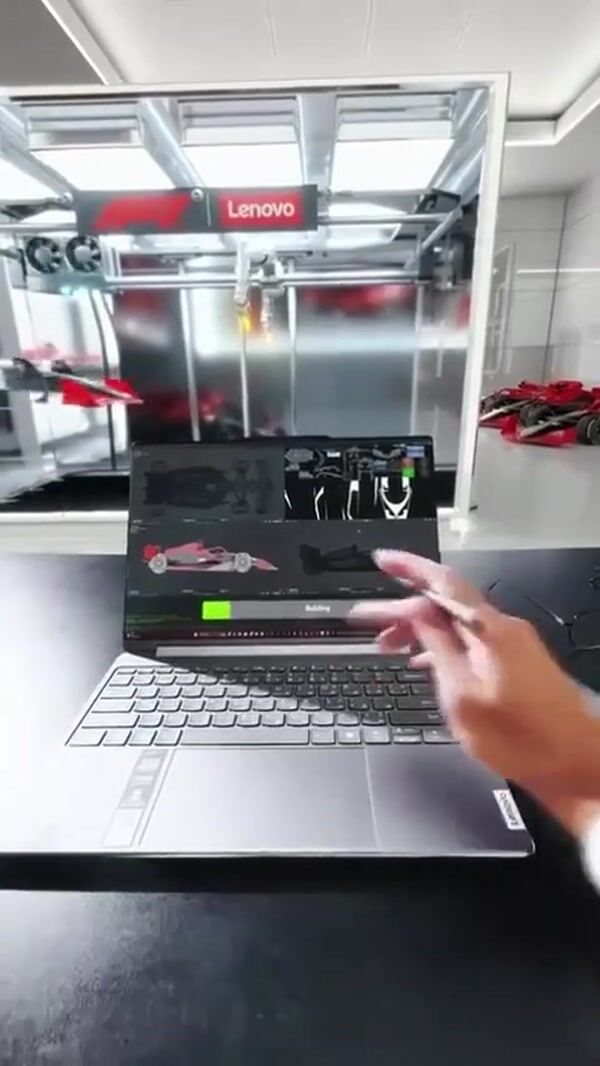Lenovo Laptop Makes F1 Car at Home Factory