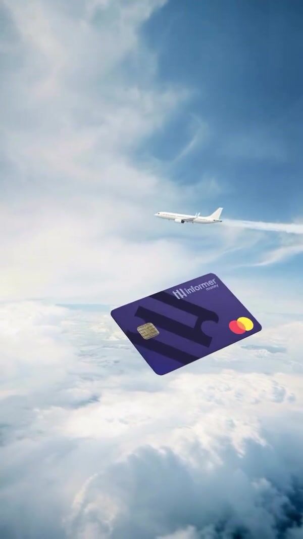 Informer Money Card Speeds Past Airplane